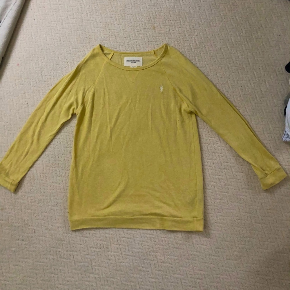 Obey yellow sweater